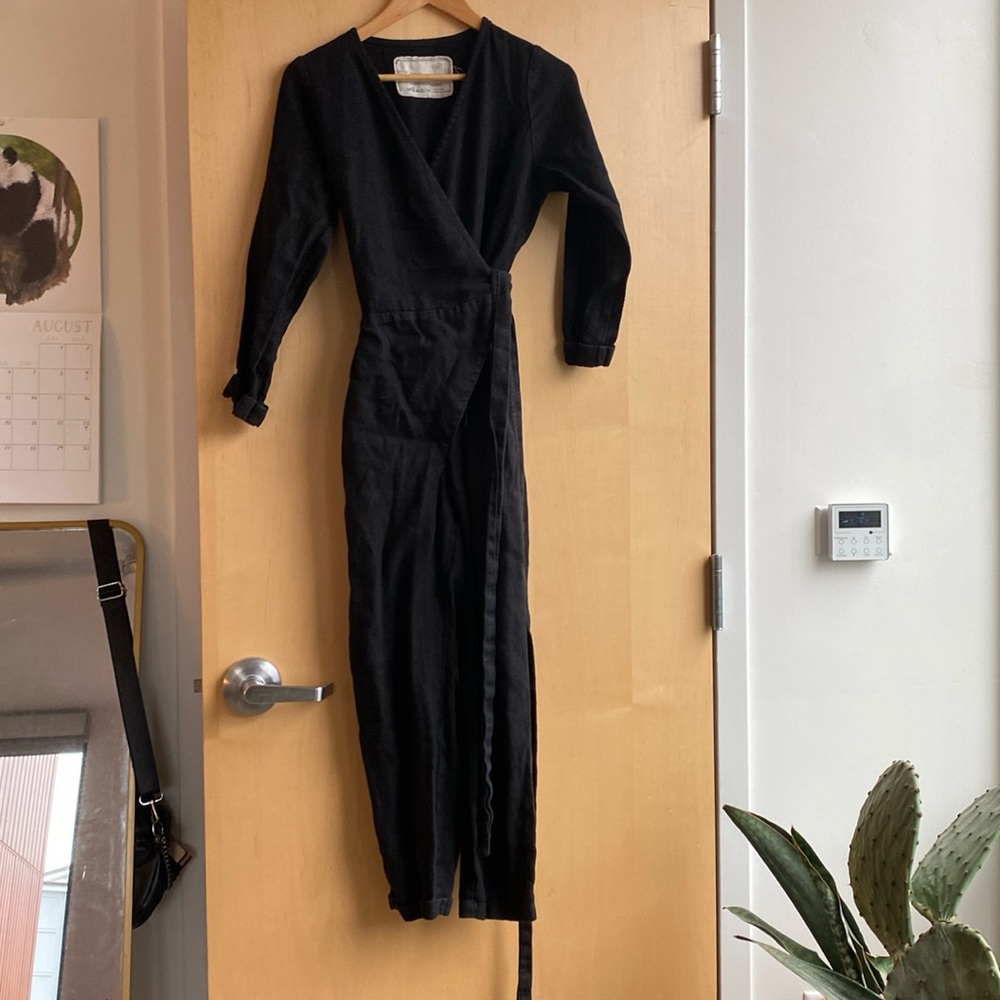 notPERFECTLINEN black jumpsuit